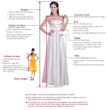 Load image into Gallery viewer, Sheer Neck Burgundy Bridesmaid Dresses with Appliques Lace