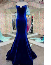 Charger l'image dans la galerie, Royal Blue Prom Dresses with Big Bowknot