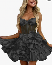 Charger l'image dans la galerie, Mustard Yellow Homecoming Dresses with Handmade Flowers