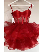 Load image into Gallery viewer, Sparkly Short Homecoming Dresses Prom Dresses Corset