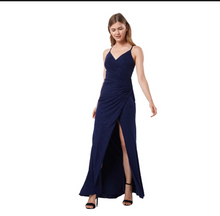 Charger l'image dans la galerie, Ankle Length Bridesmaid Dresses Spaghetti Straps Slit Side