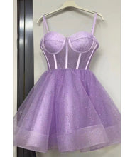 Load image into Gallery viewer, Sparkly Royal Blue Homecoming Dresses Short Prom Gown