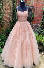 画像をギャラリービューアに読み込む, Double Tulle Long Prom Dresses with Appliques