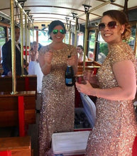 Cargar imagen en el visor de la galería, Sheath Long Bridesmaid Dresses Sequined MBG0