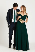 Charger l'image dans la galerie, Off the Shoulder Chiffon Long Bridesmaid Dresses for Wedding Party