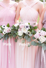Charger l'image dans la galerie, Elegant Halter V Neck Chiffon Bridesmaid Dresses Under 100
