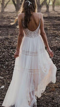 画像をギャラリービューアに読み込む, Spaghetti Straps Boho Wedding Dresses Bridal Gown