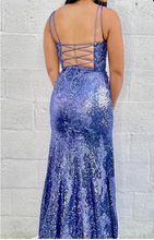 Load image into Gallery viewer, Purple Prom Dresses Lace