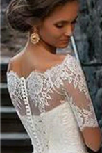 Carica l'immagine nel visualizzatore di Gallery, Wedding Dresses Bridal Gown with Lace Sheath