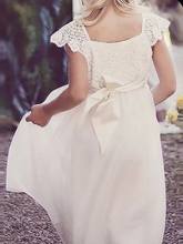 Load image into Gallery viewer, Cap Sleeves Boho Flower Girl Dresses