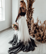 Load image into Gallery viewer, Two Piece Gradient Wedding Dresses Bridal Gown