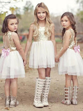 Load image into Gallery viewer, Short Flower Girl Dresses Sweetheart Back for Wedding Party