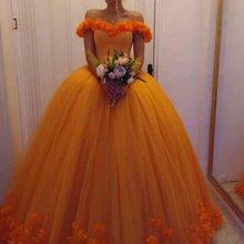 Charger l'image dans la galerie, Orange Prom Dresses Birthday Gown Pageant Gown