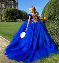 Laden Sie das Bild in den Galerie-Viewer, Cinderella Birthday Party Dresses for Kid Flower Girl Dresses