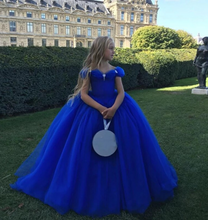 Laden Sie das Bild in den Galerie-Viewer, Cinderella Birthday Party Dresses for Kid Flower Girl Dresses