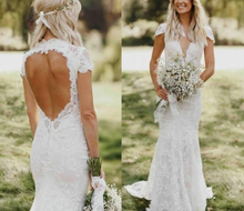 Charger l'image dans la galerie, Lace Wedding Dresses Bridal Gown Open Back