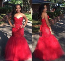 Charger l'image dans la galerie, Sweetheart Prom Dresses Mermaid with Beading Lace UP Corset