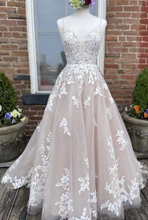 Charger l'image dans la galerie, Spaghetti Straps Wedding Dresses Bridal Gown with Lace