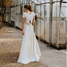 Charger l'image dans la galerie, Two Piece Hi Low Wedding Dresses Bridal Gown