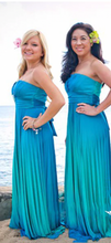 Cargar imagen en el visor de la galería, Strapless Beach Bridesmaid Dresses for Wedding Party