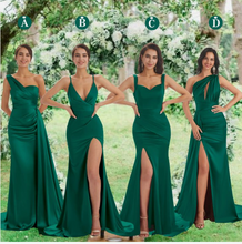 Cargar imagen en el visor de la galería, Green Bridesmaid Dresses for Wedding Party