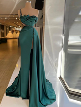 Laden Sie das Bild in den Galerie-Viewer, One Shoulder Prom Dresses Sheath Evening Gown