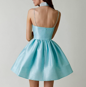 Straps Short Homecoming Gown