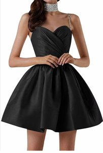Straps Short Homecoming Gown