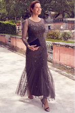 Load image into Gallery viewer, Ankle Length Mother of the Bride Dresses with Appliques Lace