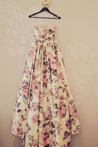 Floral Wedding Dresses Bridal Gown Sweetheart Neckline