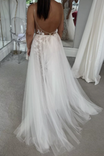 Load image into Gallery viewer, V Neck Wedding Dresses Bridal Gown Backless