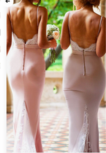 Laden Sie das Bild in den Galerie-Viewer, Spaghetti Straps Bridesmaid Dresses for Wedding Party