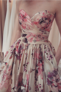 Floral Wedding Dresses Bridal Gown Sweetheart Neckline