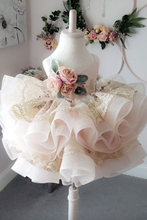 Charger l&#39;image dans la galerie, Flower Girl Dresses Birthday Dresses with Handmade Flowers