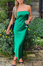 Load image into Gallery viewer, Ankle Length Green Prom Dresses Bridesmaid Dresses