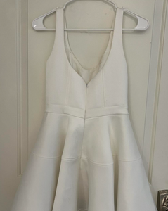 Short White Homecoming Dresses with Bowknots