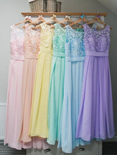 Carica l&#39;immagine nel visualizzatore di Gallery, Crew Mint Green Bridesmaid Dresses Floor Length