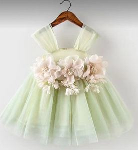 Short Light Green Flower Girl Dresses for Kid