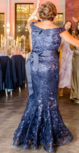 Load image into Gallery viewer, Off Shoulder Mother of the Bride Dresses Dark Royal Blue