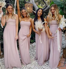 Load image into Gallery viewer, Pale Pink Bridesmaid Dresses for Wedding Party