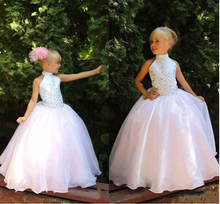 Charger l&#39;image dans la galerie, Pale Pink Flower Girl Dresses Tulle Floor Length