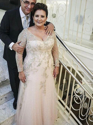 Plus Size Mother of the Bride Dresses with Beaded
