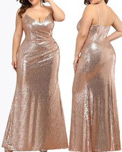 Load image into Gallery viewer, Plus Size Prom Dresses Sequin Sexy