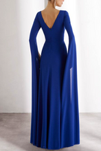 Load image into Gallery viewer, Royal Blue Prom Dresses Evening Gown V Back