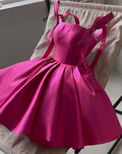 Fuchsia Homecoming Dresses Short Length