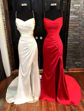 Laden Sie das Bild in den Galerie-Viewer, Prom Dresses Spaghetti Straps Red