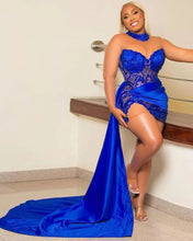 Load image into Gallery viewer, Plus Size Prom Dresses Sexy Royal Blue