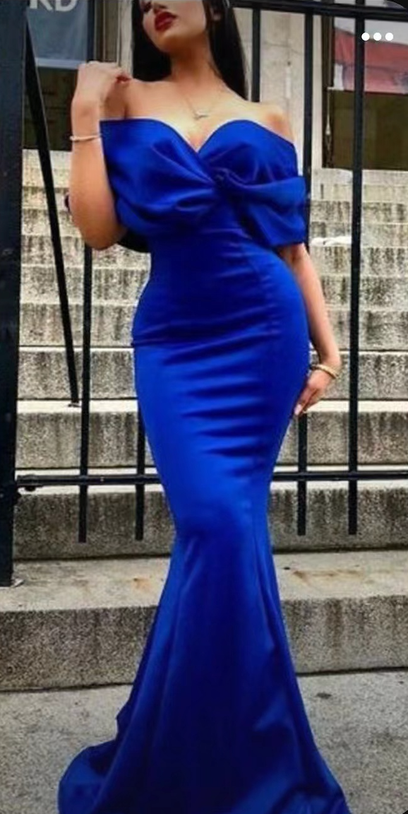 Royal Blue Prom Dresses Mermaid Floor Length