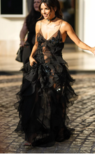 Charger l&#39;image dans la galerie, Sexy Black Prom Dresses Spaghetti Straps