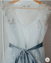 画像をギャラリービューアに読み込む, Sheer Neck Wedding Dresses Bridal Gown Cap Sleeves